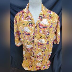 Disney D23 Expo 2017 Pirates of the Caribbean SHAG Scoundrels Camp Shirt Sz XXL